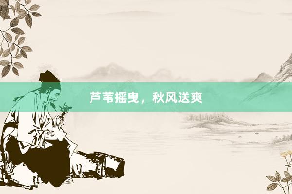 芦苇摇曳，秋风送爽